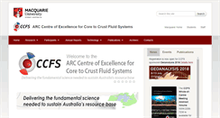 Desktop Screenshot of ccfs.mq.edu.au