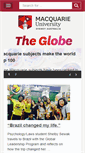 Mobile Screenshot of globe.international.mq.edu.au