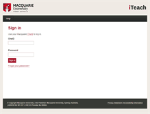 Tablet Screenshot of iteach.mq.edu.au